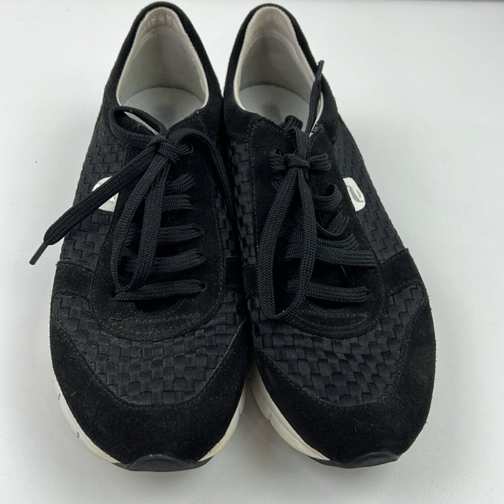 Geox Women's Black lace up sneakers size 40 - Picture 2 of 10